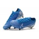 Nike Mercurial Vapor 13 Elite SG PRO Anti-Clog New Lights Blu Bianco