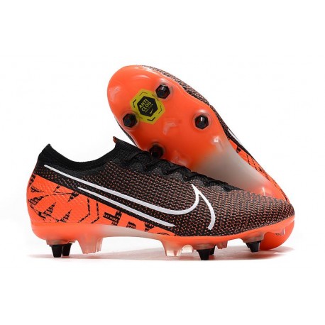 Nike Mercurial Vapor 13 Elite SG PRO Anti-Clog Nero Bianco Cremisi Hyper