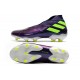 Scarpa Nuovo adidas Nemeziz 19+ FG Viola Giallo