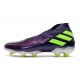 Scarpa Nuovo adidas Nemeziz 19+ FG Viola Giallo