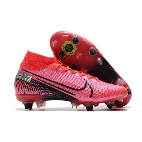 Nike Mercurial Superfly VII Elite SG PRO Anti-Clog Cremisi Laser Nero