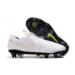 Nike Tiempo Legend VIII Elite ACC SG-Bianco Platino Grigio Lupo