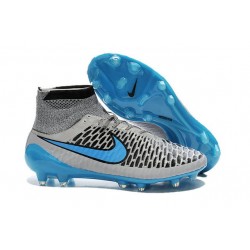 Nike 2015 Scarpini da Calcio Terreni Duri Magista Obra FG ACC Grigio Blu Nero