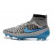 Nike 2015 Scarpini da Calcio Terreni Duri Magista Obra FG ACC Grigio Blu Nero