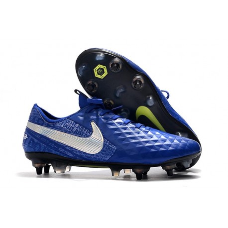 Scarpe da calcio Nike Tiempo Legend VIII Elite ACC SG-Blu Argento