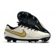 Scarpa Nuovo Nike Tiempo Legend 8 Elite FG Bianco Oro