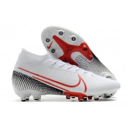 Nike Mercurial Superfly 7 Elite AG-PRO Scarpe da Calcio Bianco Rosso