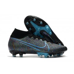 Nike Mercurial Superfly 7 Elite AG-PRO Scarpe da Calcio Nero Blu