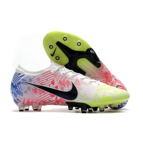 Neymar Nike Mercurial Vapor XIII Elite AG-PRO Bianco Nero Blu Racer Volt