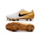 Scarpe da Calcio Nike Phantom Venom Elite FG -Bianco Oro Nero