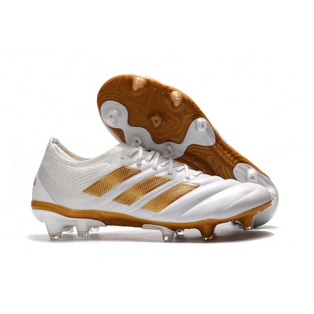 Scarpe da Calcio adidas Copa 19.1 FG -Bianco Oro Metallico