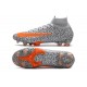 Nike Mercurial Superfly VII Elite DF FG Bianco Arancione Total Nero