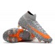 Nike Mercurial Superfly VII Elite DF FG Bianco Arancione Total Nero