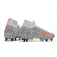 Nike Mercurial Superfly 7 Elite SG PRO CR7 Bianco Arancione Total Nero