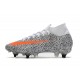 Nike Mercurial Superfly 7 Elite SG PRO CR7 Bianco Arancione Total Nero