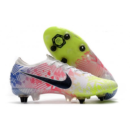 Nike Mercurial Vapor XIII Elite SG PRO AC Neymar Bianco Nero Blu Volt