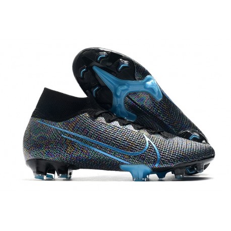 Nike Mercurial Superfly VII Elite DF FG Wavelength Nero Blu