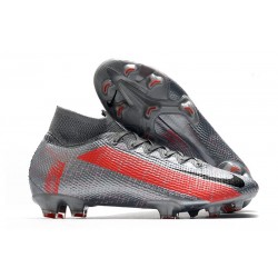 Nike Mercurial Superfly VII Elite DF FG Grigio Bomber Nero