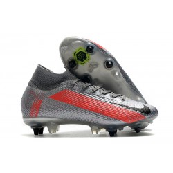 Nike Mercurial Superfly 7 Elite SG PRO AC Grigio Bomber Nero