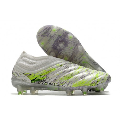 Scarpe da Calcio adidas Copa 20+ FG Bianco Nero Core Verde Signal