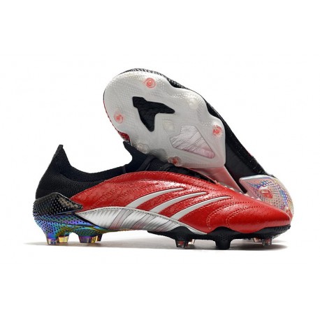 Scarpe adidas Predator Archive FG Rosso Nero Argento