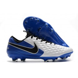 Nike Tiempo Legend VIII Elite FG ACC Bianco Blu Nero