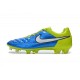 Scarpini Calcio Nike Tiempo Legend V FG Uomo Blu Giallo Bianco