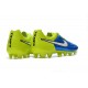 Scarpini Calcio Nike Tiempo Legend V FG Uomo Blu Giallo Bianco
