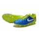Scarpini Calcio Nike Tiempo Legend V FG Uomo Blu Giallo Bianco