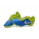 Scarpini Calcio Nike Tiempo Legend V FG Uomo Blu Giallo Bianco