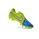 Scarpini Calcio Nike Tiempo Legend V FG Uomo Blu Giallo Bianco