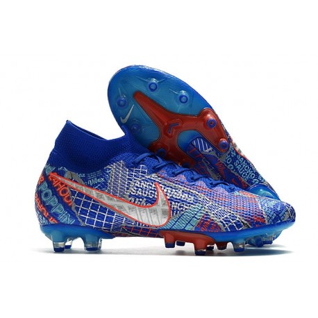 Nike Mercurial Superfly 7 Elite AG-PRO Sancho Blu Racer Verde Aurora