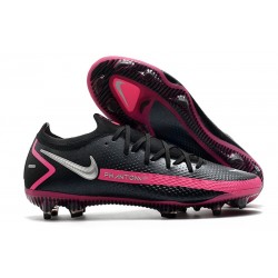 Scarpa Nuovo Nike Phantom GT Elite FG Nero Argento Rosa Blast