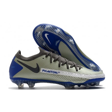 Scarpa Nuovo Nike Phantom GT Elite FG Grigio Blu Noir