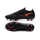 Scarpa Nuovo Nike Phantom GT Elite FG Nero Rosso Cile Grigio Scuro