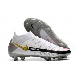 Scarpa Nike Phantom GT Elite Dynamic Fit FG Bianco Oro Nero Rosso