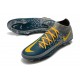 Nike Phantom GT Elite DF FG Nuovo Scarpa Blu Grigio Giallo