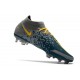 Nike Phantom GT Elite DF FG Nuovo Scarpa Blu Grigio Giallo