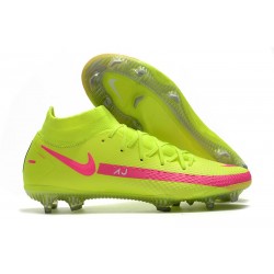 Nike Phantom GT Elite DF FG Nuovo Scarpa Giallo Rosa