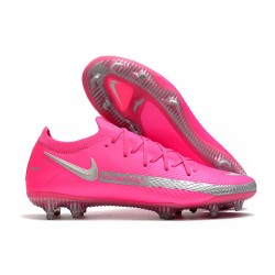 Scarpa Nuovo Nike Phantom GT Elite FG Rosa Argento