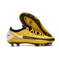 Nike Scarpe da Calcio 2021 Phantom GT Elite FG Giallo Nero Bianco