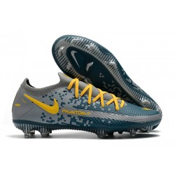 Nike Scarpe da Calcio 2021 Phantom GT Elite FG Blu Giallo