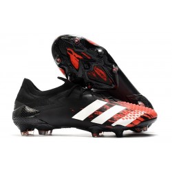 adidas Predator Mutator 20.1 Low FG - Nero Core Bianco Rosso Active