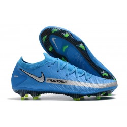 Nike Scarpe da Calcio 2021 Phantom GT Elite FG Blu Argento