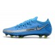 Nike Scarpe da Calcio 2021 Phantom GT Elite FG Blu Argento