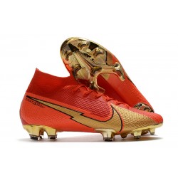 Nike Mercurial Superfly VII Elite DF FG Ronaldo CR100 Rosso Oro