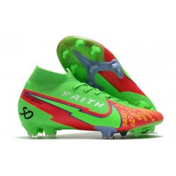 Nike Mercurial Superfly VII Elite DF FG Faith Verde Rosso