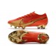 Nike Nuovo Mercurial Vapor 13 Elite FG Ronaldo CR100 Rosso Oro