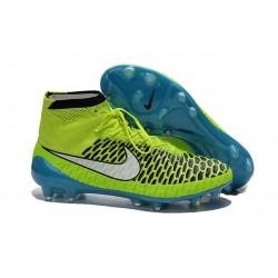 2015 Scarpe da Calcio Nike Magista Obra FG ACC Verde Blu Bianco