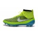 2015 Scarpe da Calcio Nike Magista Obra FG ACC Verde Blu Bianco